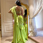 New Super Trending Embroidery cording work ready to wear Palazzo saree with Ruffles Saree