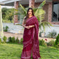 Bagru Hand Block Print Cotton mulmul sarees with blouse