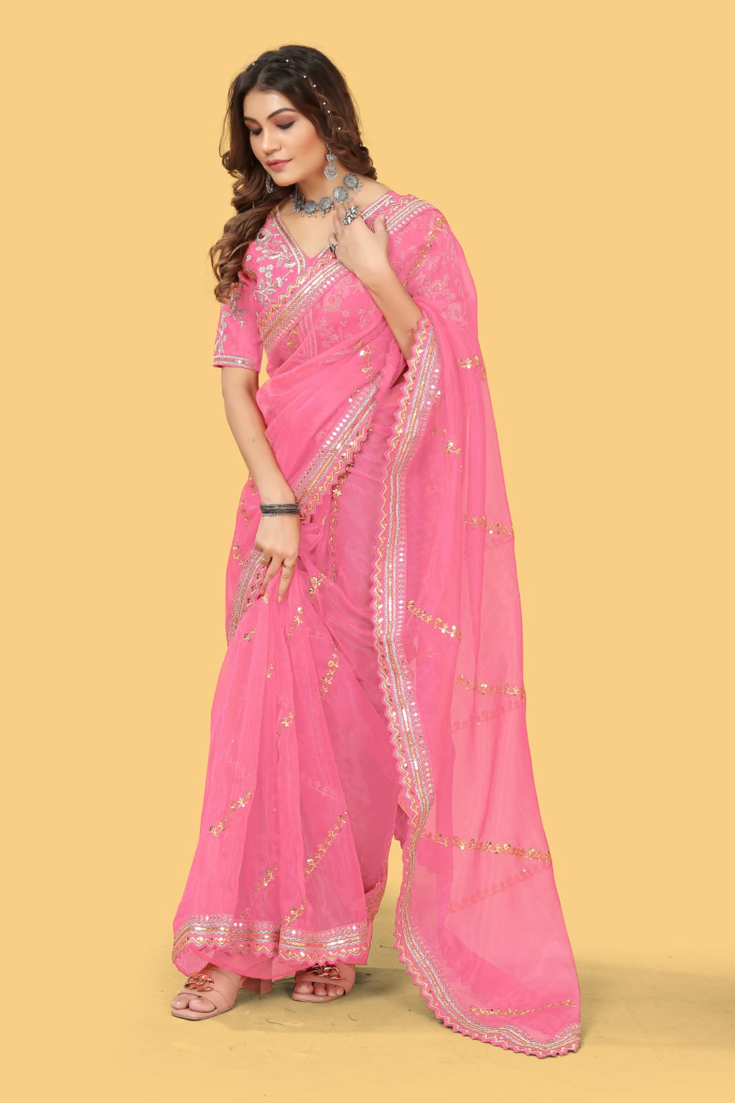 New Super Trending Organza Silk Saree