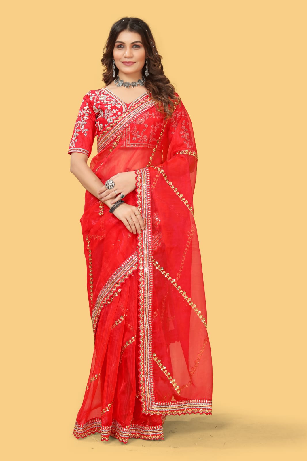 New Super Trending Organza Silk Saree