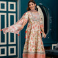 Flared Floral Printed Salwar Afgani Suit Printed Kurta Pant Palazzo Set with Dupatta