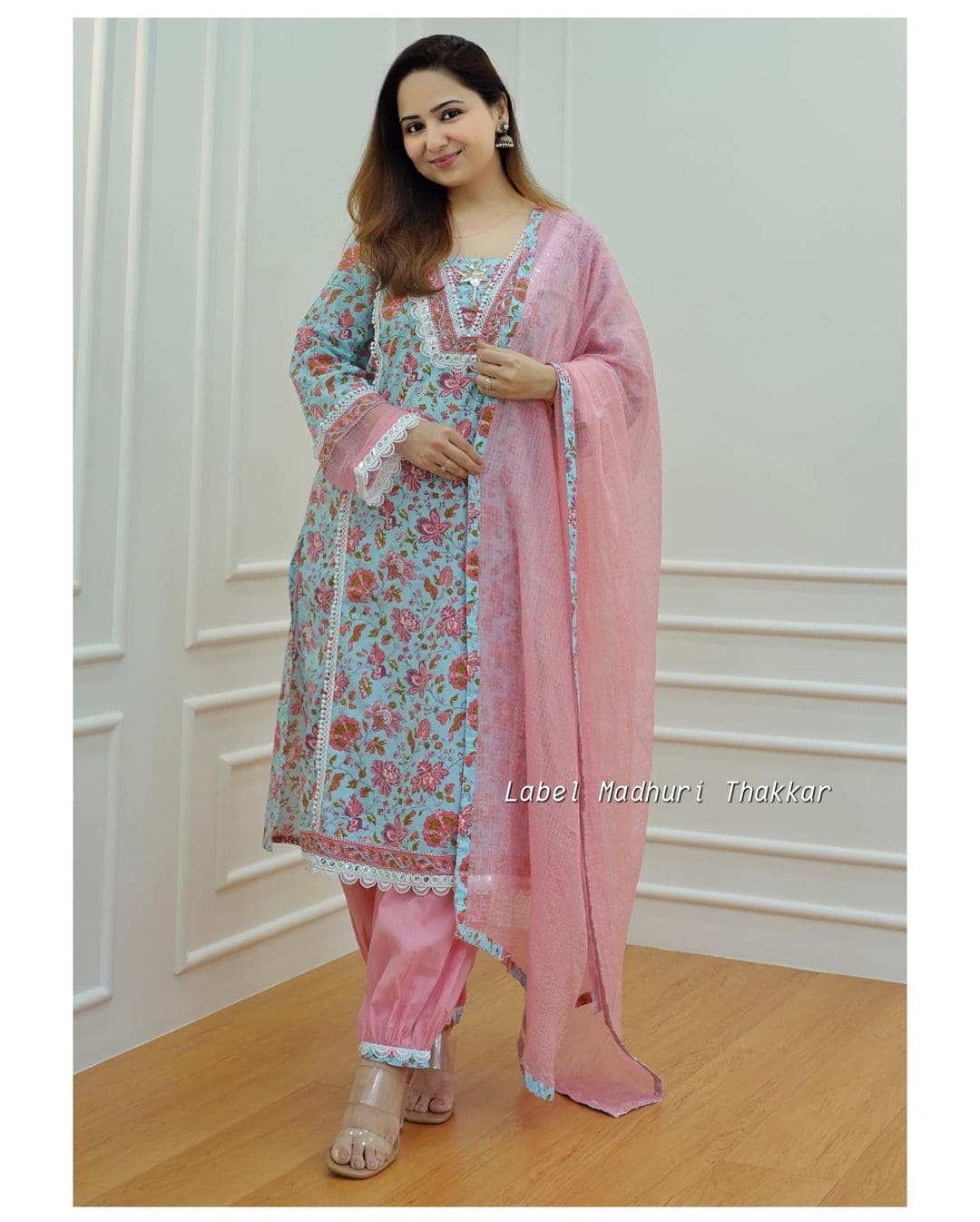 Fully Readymade Cotton Straight Kurti, Pant With Dupatta Set. Wedding Birthday Festival Party Wear Traditional Designers Salwar Kameez Dres