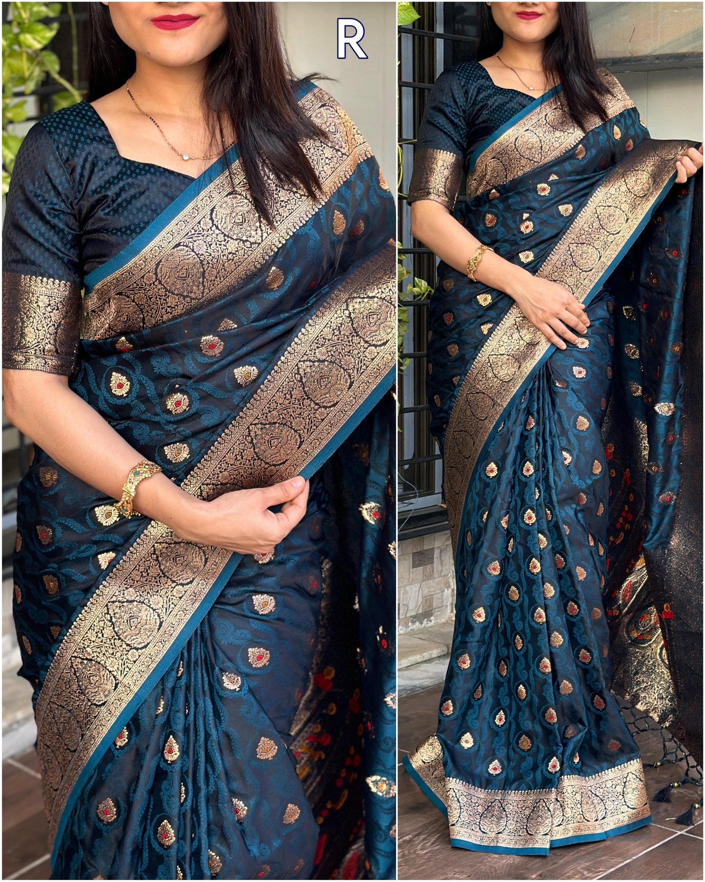 Perfect Jacquard Saree With Glimpse Of Zari Weaving saree