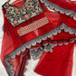 Designer Red Indo-Western Sharara With Sequence Work/Wedding Wear Red Indo-Western Sharara/Party Wear