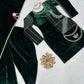 Designer Suit On havy Velvet febric with inner and  Thred & Sequnce work