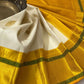 Luxuriant Off White Soft Silk Saree With Glittering Blouse Piece