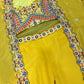 Yellow Designer chaniya palazzo top jacket dress bridesmaid dress indian outfit rusticartfromindia custom outfit crop top jacket outfit