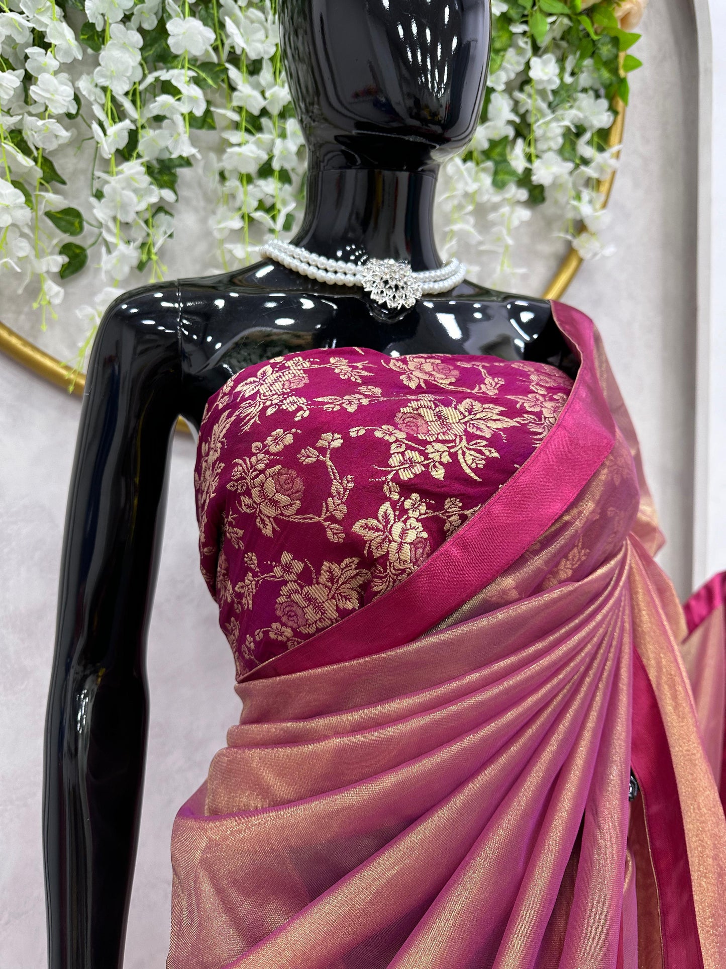 South Indian Wedding Silk Ready To Wear Saree