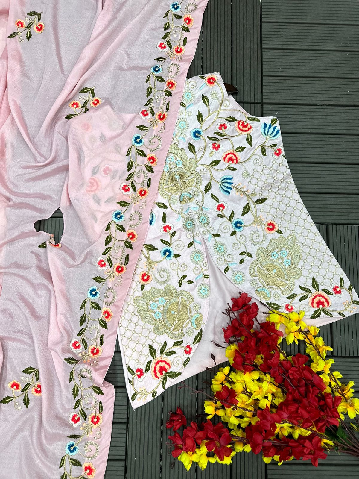 New Party Wear Look Koti , Dhoti Salwar With Dupatta