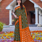 Mulmul Cotton Saree Colour Block Print