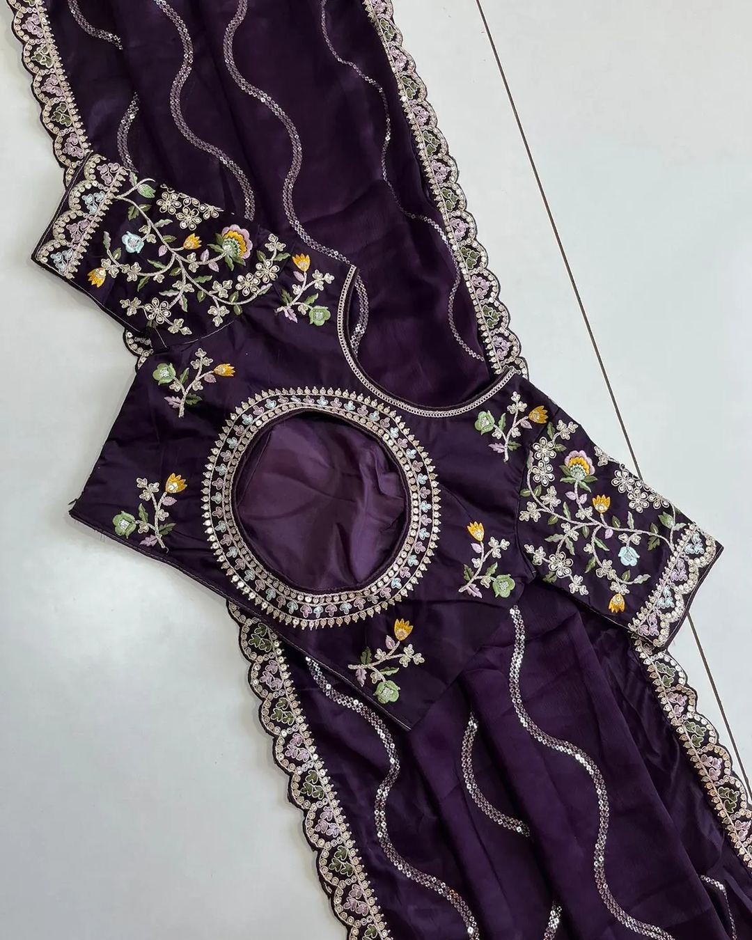 Sequance Cording Embroidery work