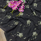 Black Color Indian Designer Saree With Sequence Embroidery in Georgette