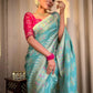 Zari Weaving Wrok Banarasi Silk Saree