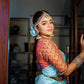 Women's Banarasi Soft Lichi Silk Saree For Beautiful Rich Pallu & Jacquard Lace Border Work Saree With Blouse