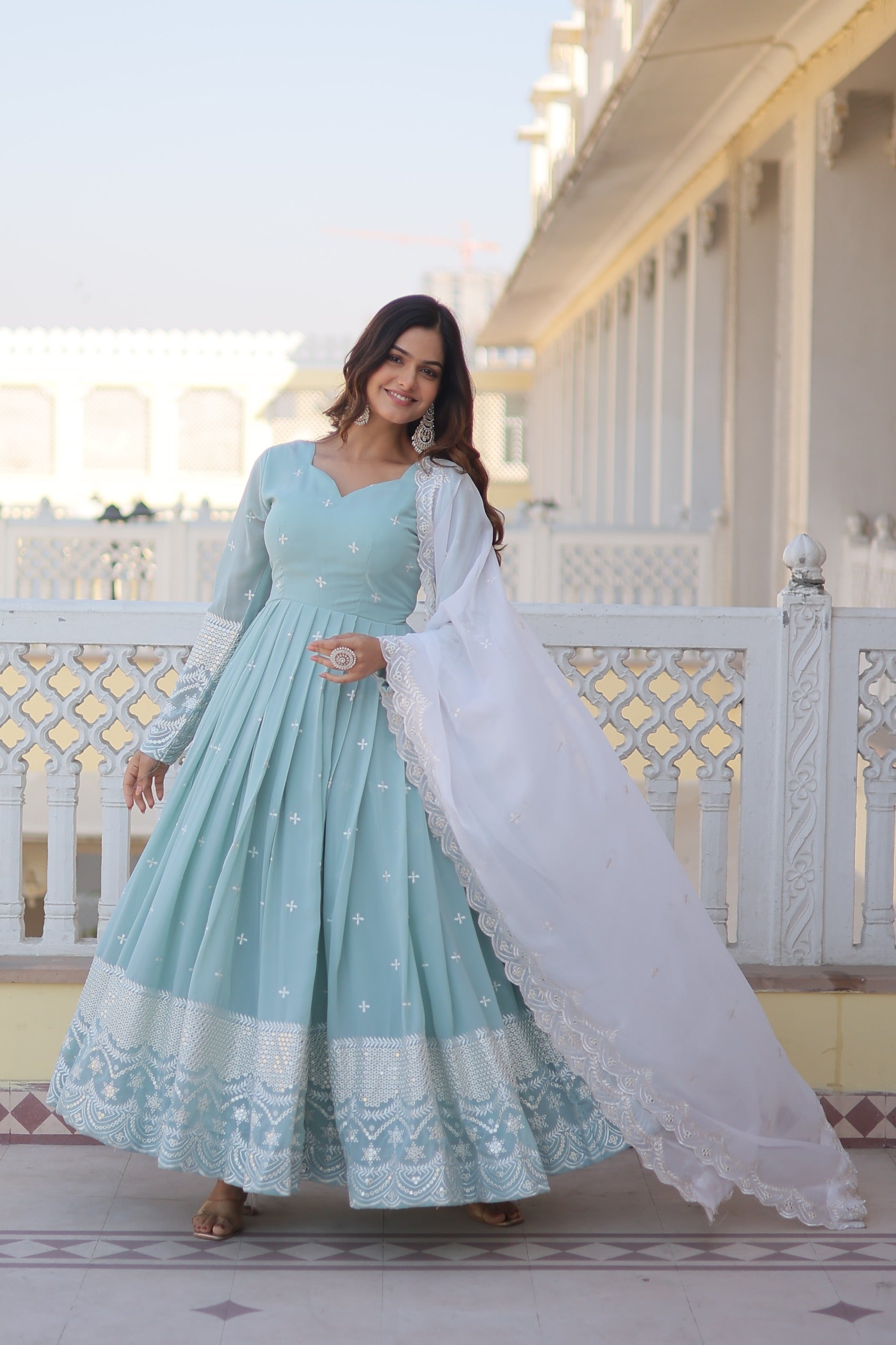 High Quality Satin Muslim Wedding Dress A Line Garden Bride Gown – TANYA  BRIDAL