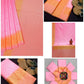 Skip to the end of the images gallery Skip to the beginning of the images gallery Light Pink Banarasi Soft Silk Jacquard Work Saree