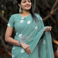 Silk Fabric Along With Designer Thread Work  saree