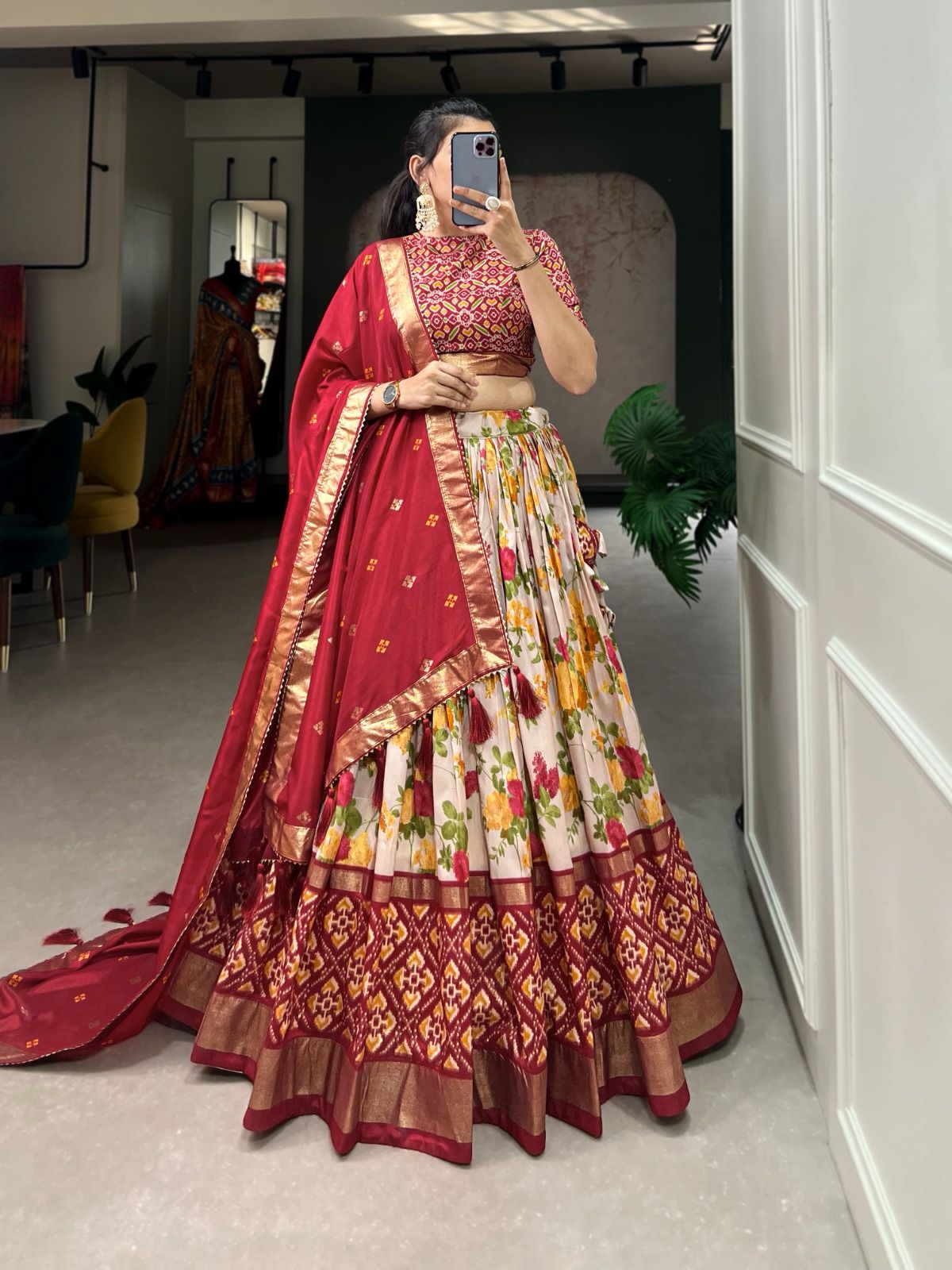 Exquisite Tussar Silk Lehenga Set: Elevate Your Ethnic Style