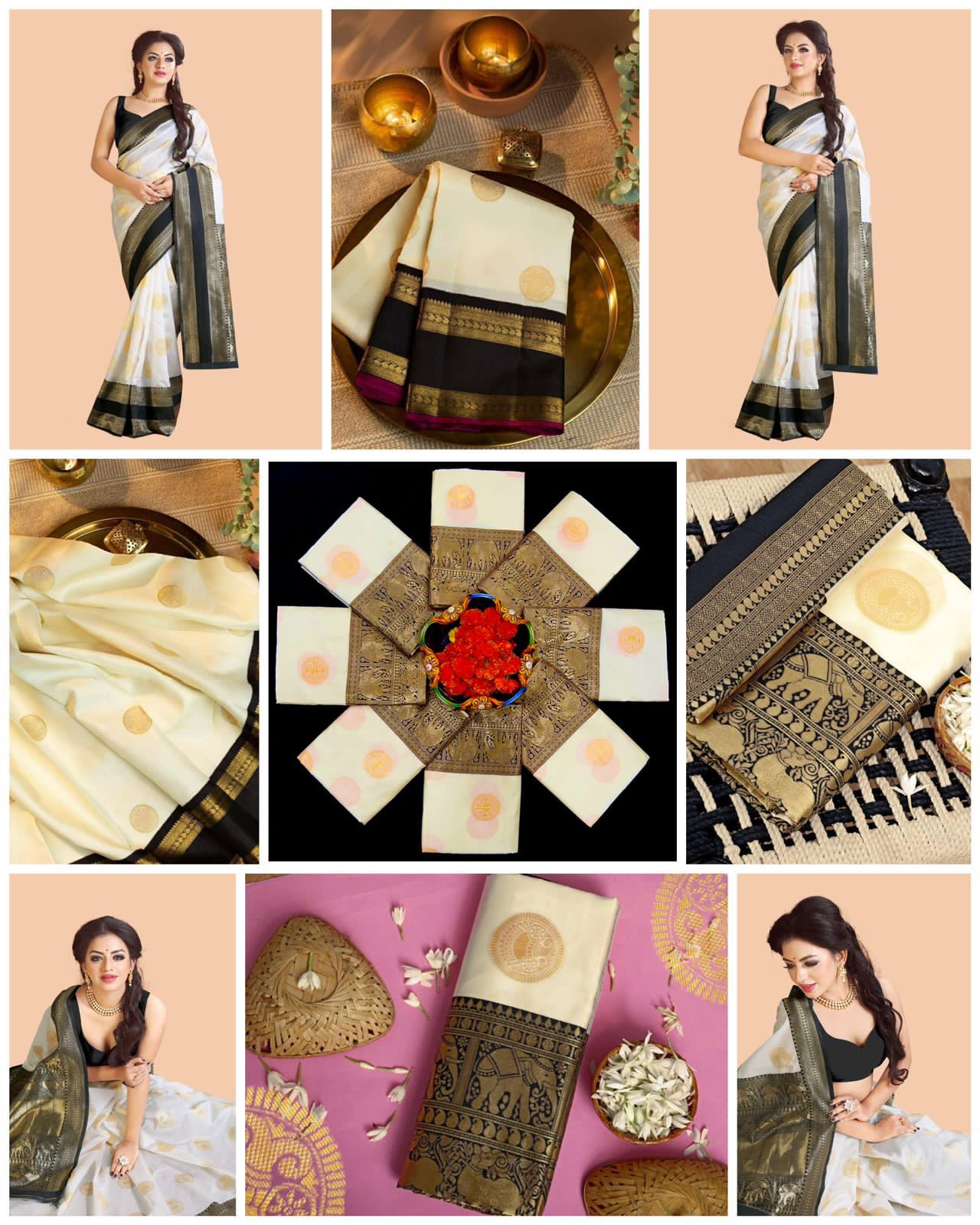 Luxurious Lichi Silk Saree