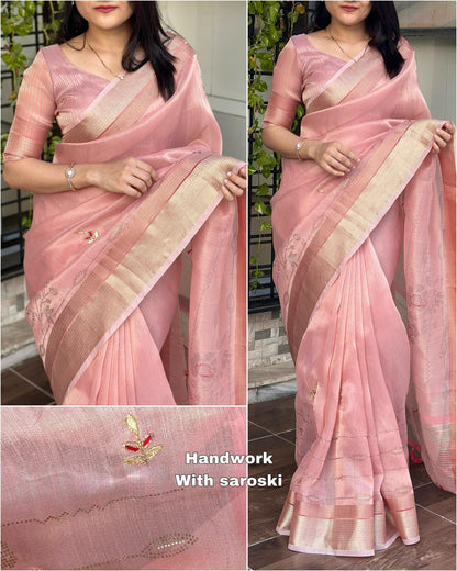 Luxurious Elegance in Every Thread: Pure Organza Saree