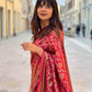 Luxurious Elegance: Soft Lichi Silk Saree