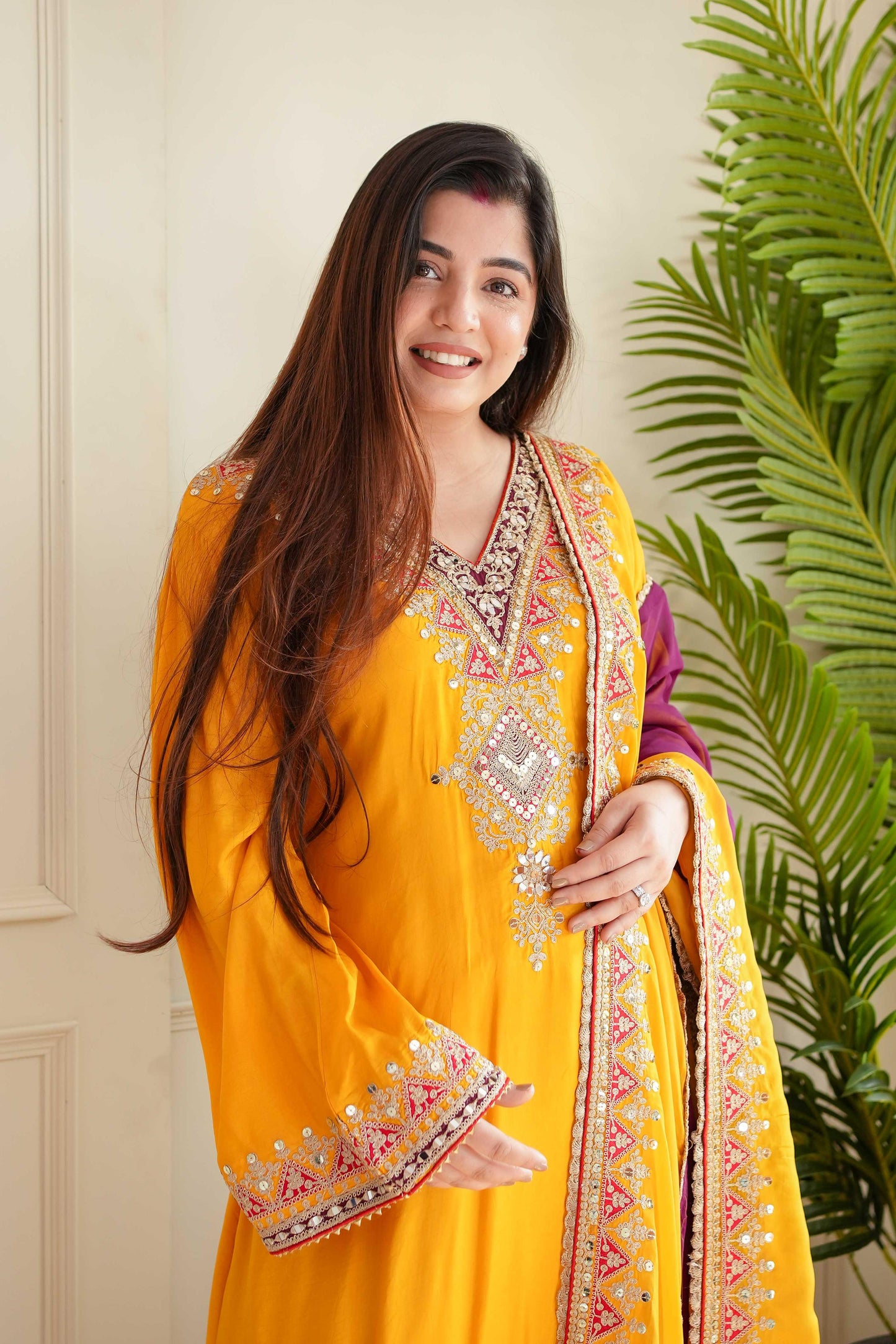 Glamorous Tafeta Silk Suit Set: Embrace Elegance and Style