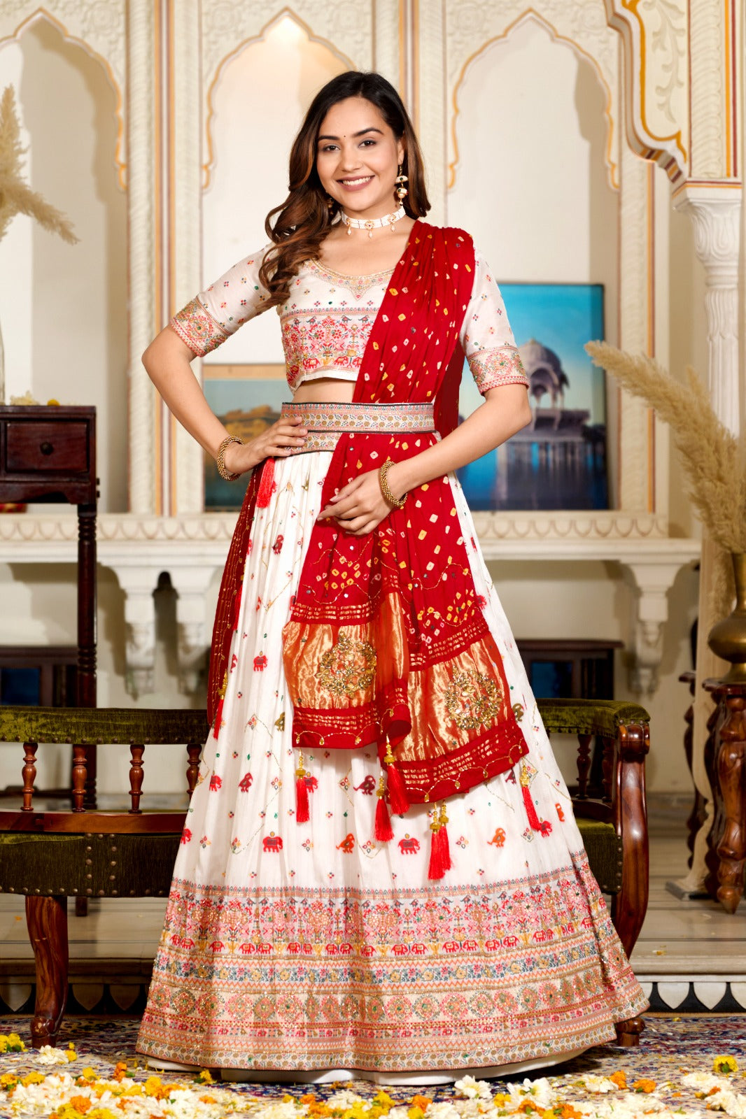 Elegance in Every Thread: Pashmina Silk Lehenga