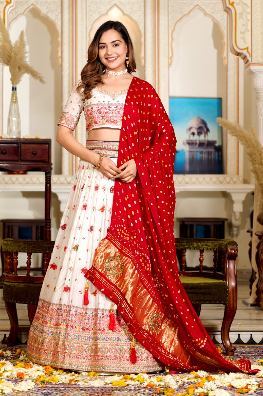 Elegance in Every Thread: Pashmina Silk Lehenga