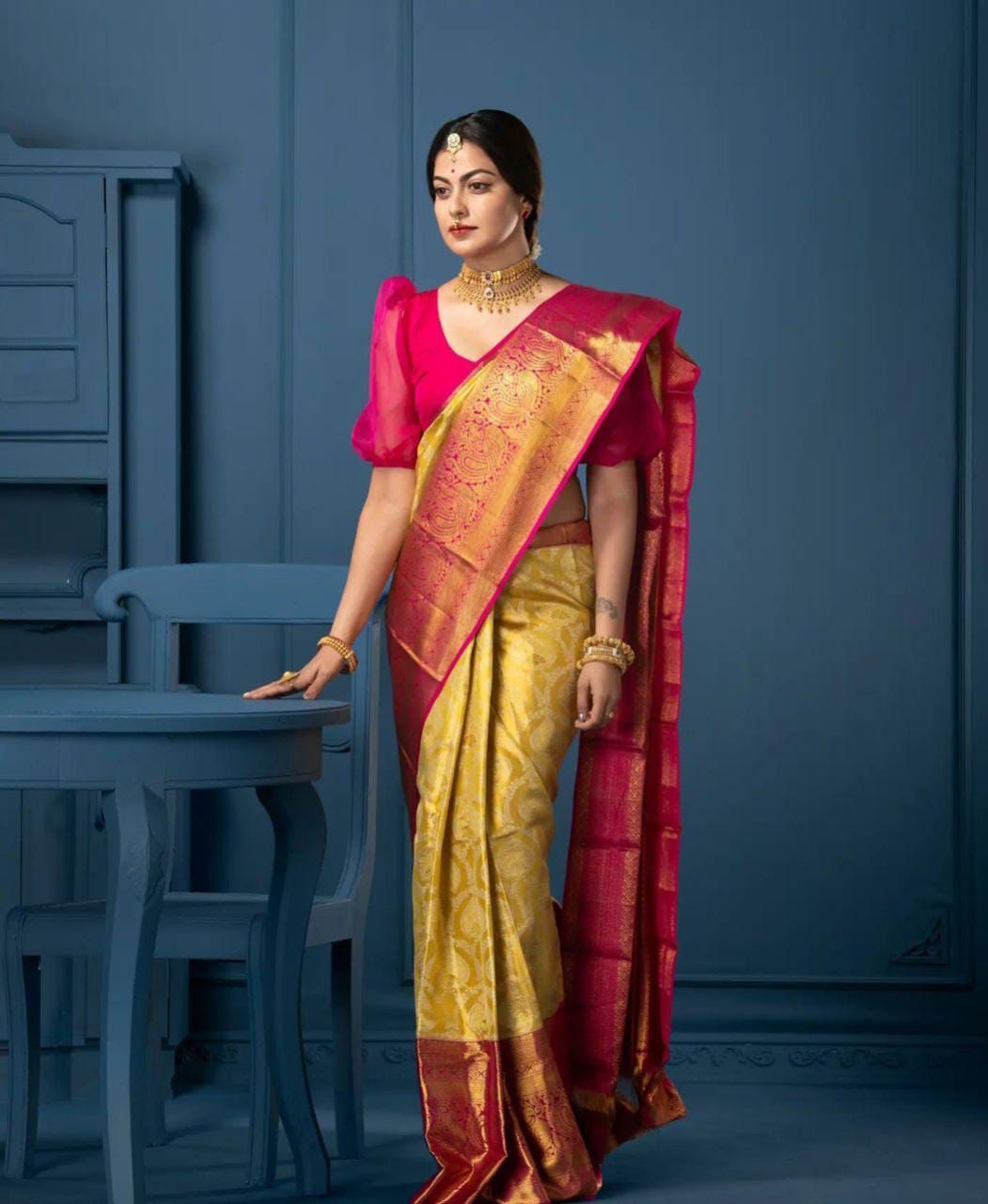 Soft Lichi Silk Saree: Elegance Redefined
