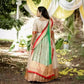 Exquisite Weaving Worked Pattu Gown