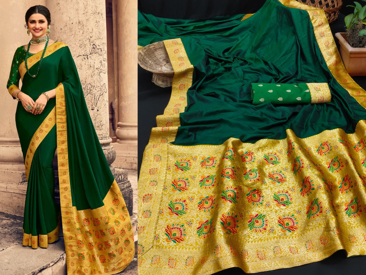 Elegance Redefined: Premium  Sana silk saree
