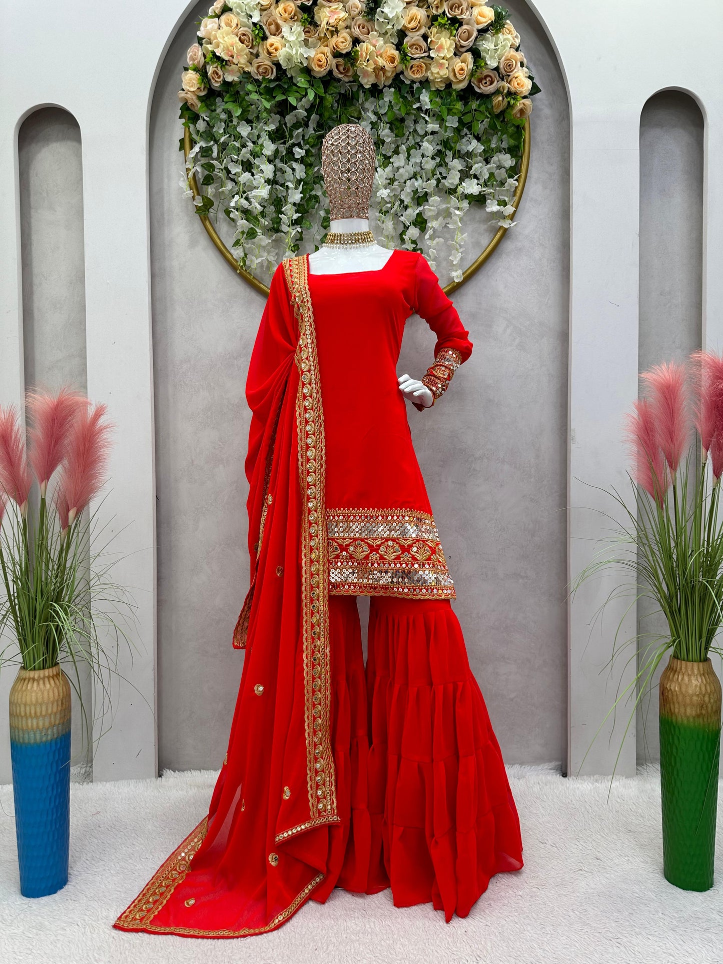 Elevate Your Style with the Stylish Sharara Suit