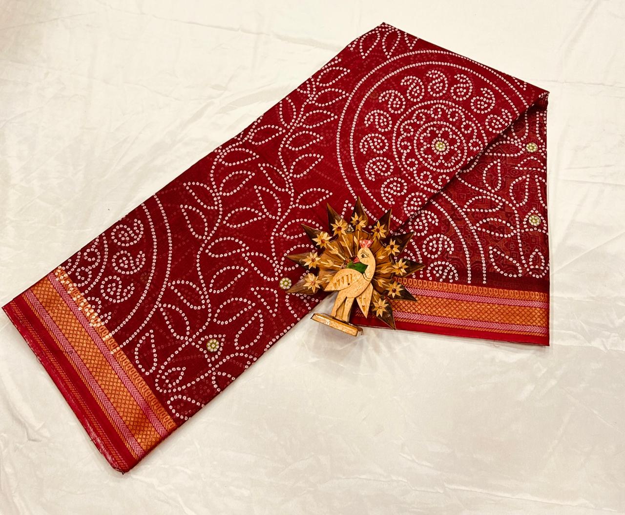 Embrace Tradition and Elegance with Bandhni New Saree