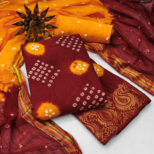 Indulge in Luxury: Premium Bandhani Dress Material