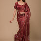 Luxurious Soft & Pure Burberry Silk Saree: A Timeless Elegance