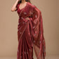 Luxurious Soft & Pure Burberry Silk Saree: A Timeless Elegance