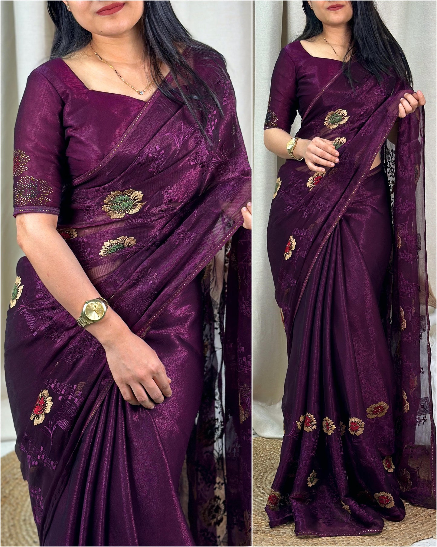 Embrace Elegance: Sitara Chiffon Saree