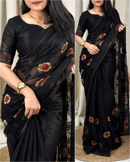 Embrace Elegance: Sitara Chiffon Saree