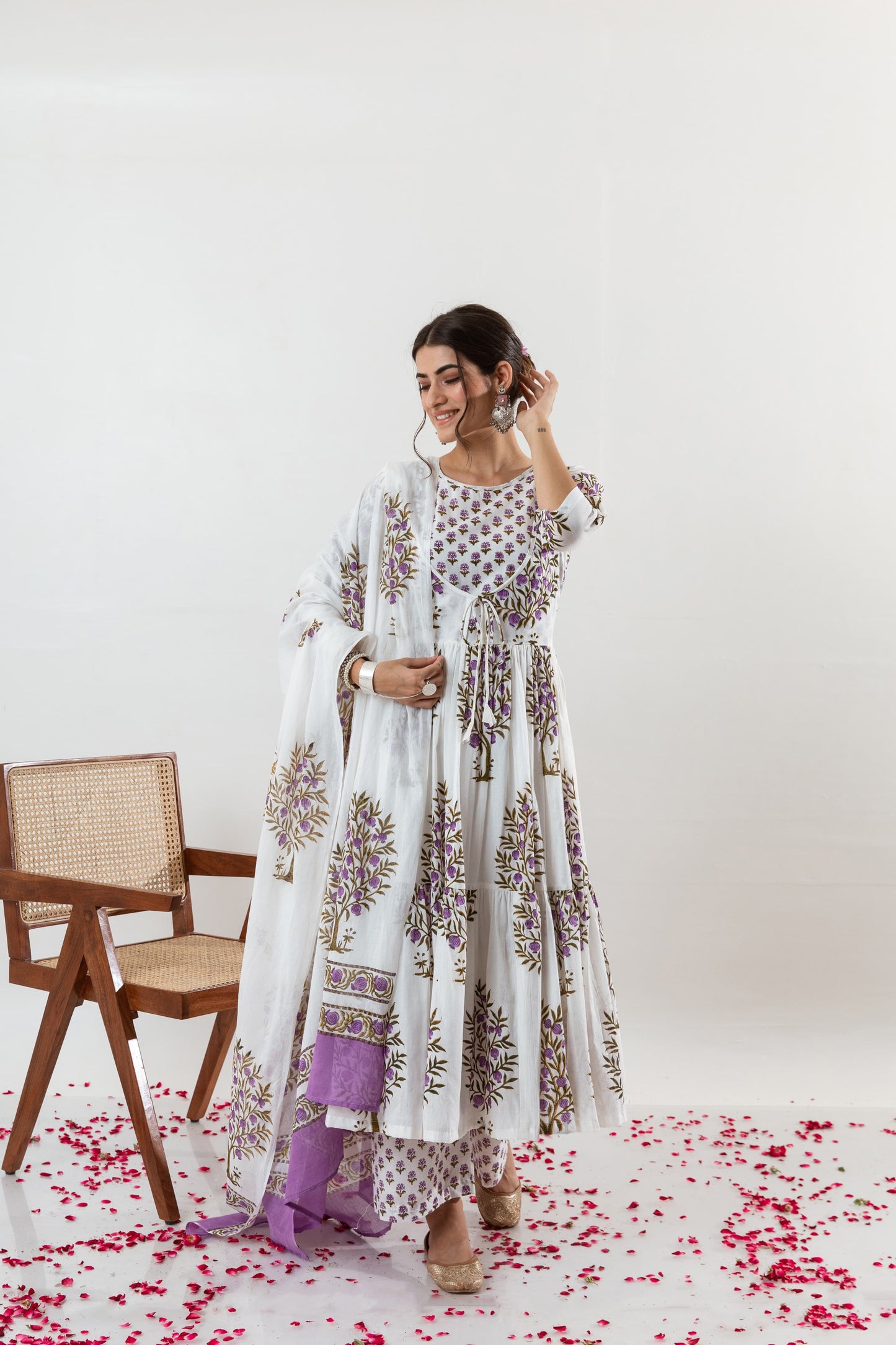 Elevate Your Style with Cotton Kurti Pant Set with Dupatta