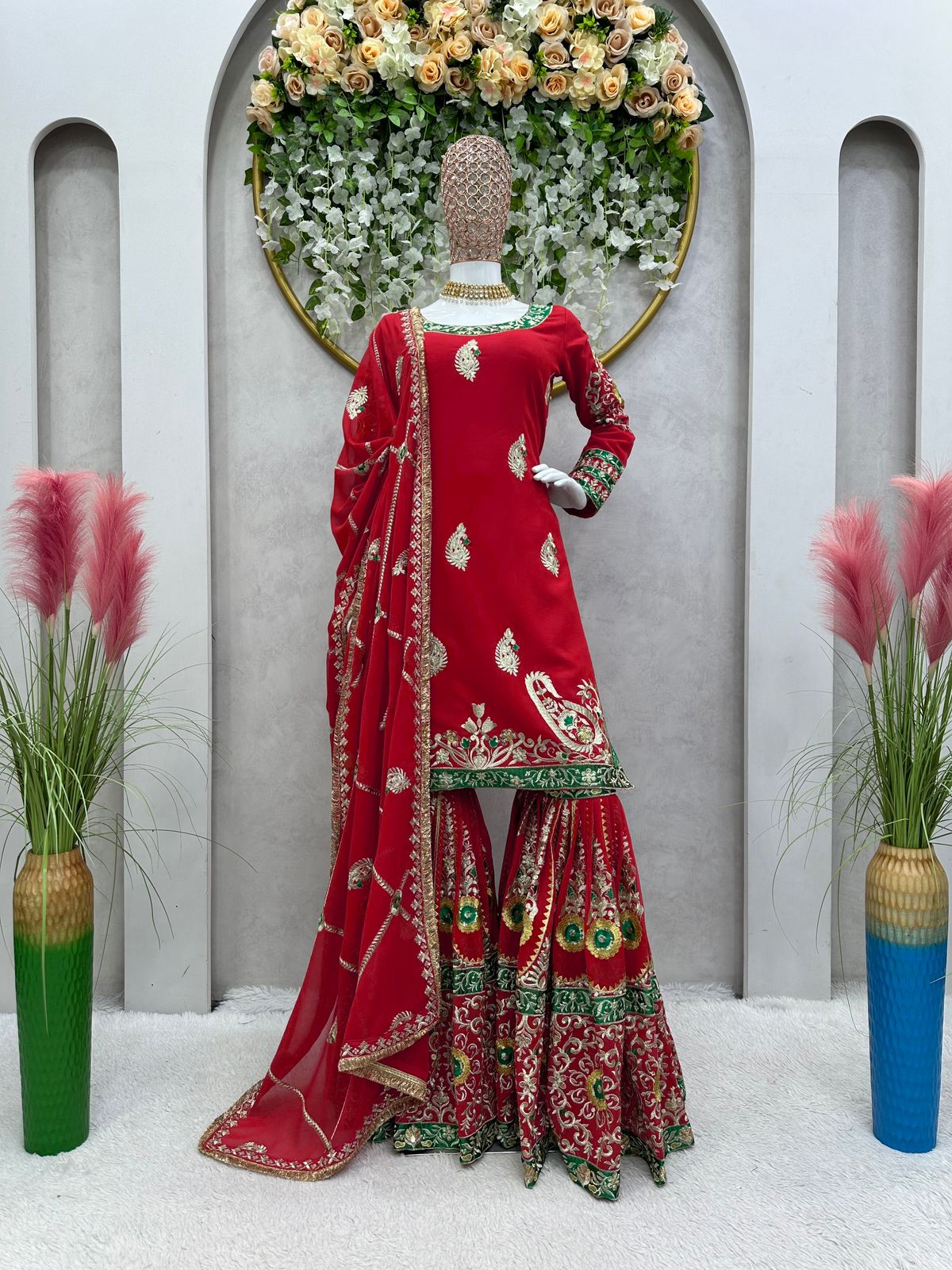 Embrace Elegance with Our Stunning Sharara Suit Set