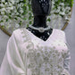 Luxurious Pakistani Designer Suit: Exquisite Tissu Organza Silk Ensemble