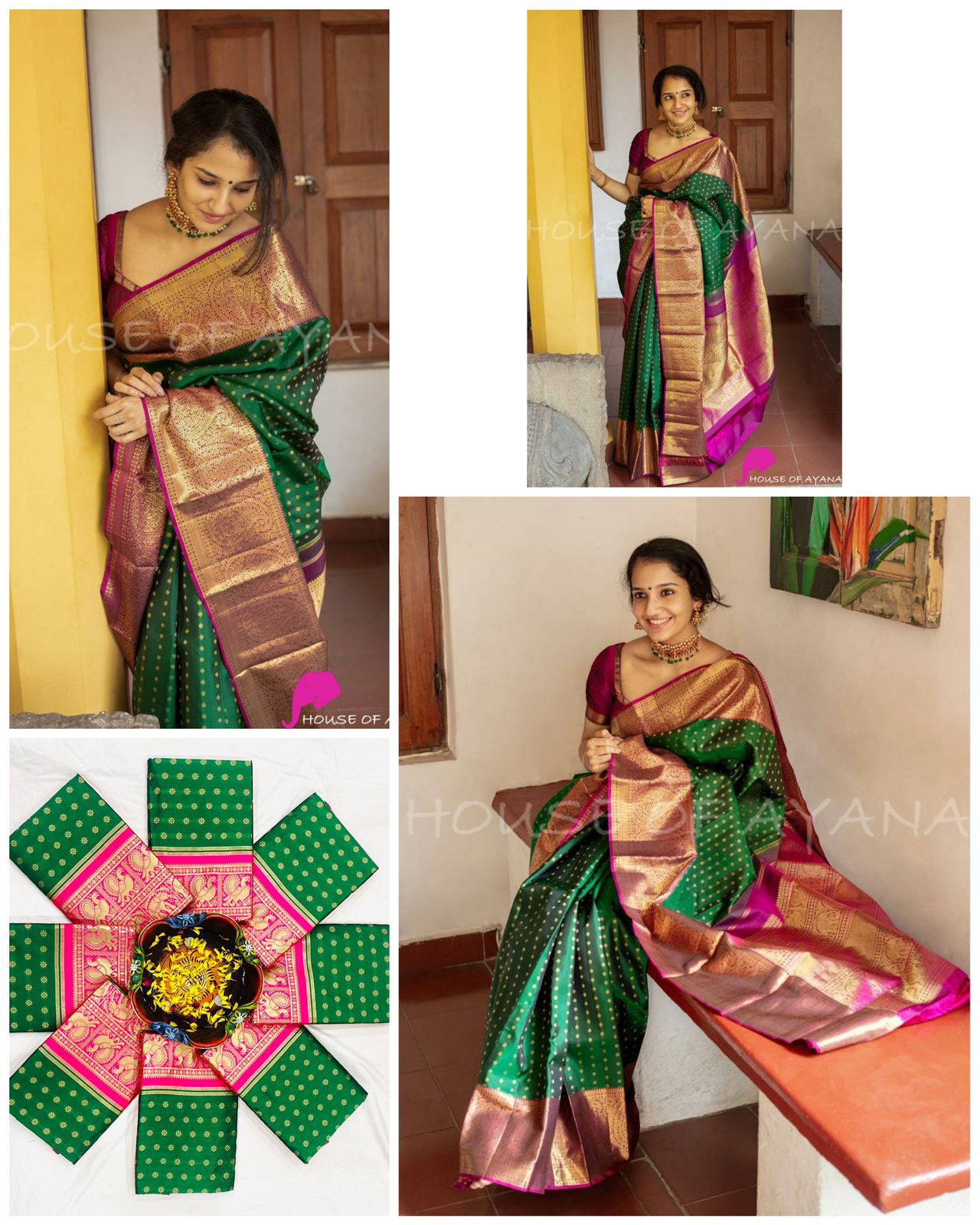 Banarasi Jacquard Silk Banarasi Saree with Blouse