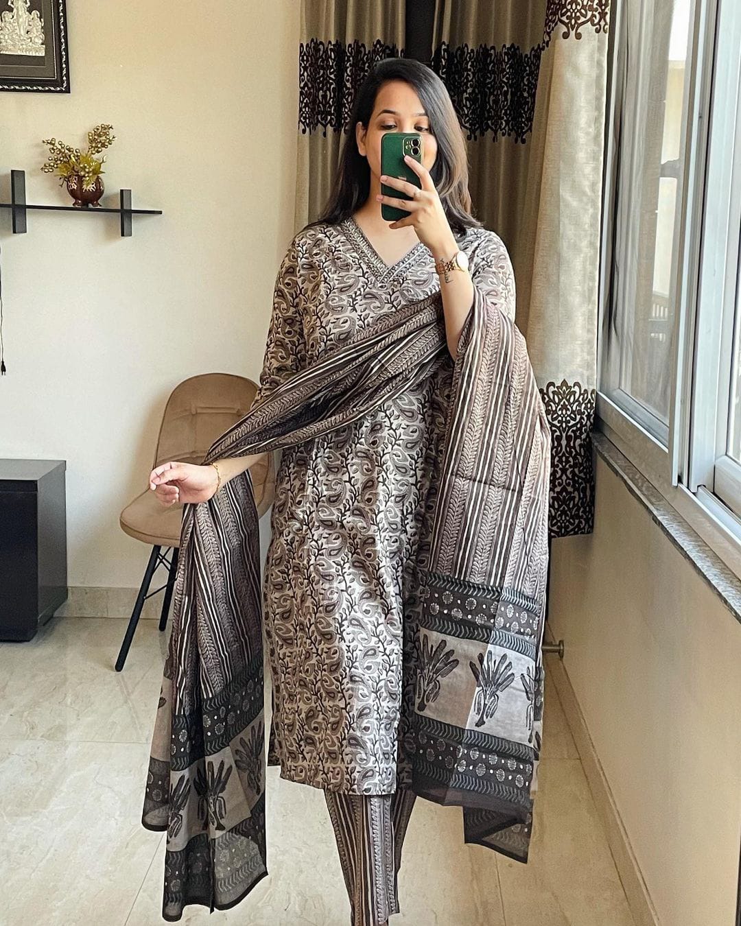 Cotton shops suits with dupatta