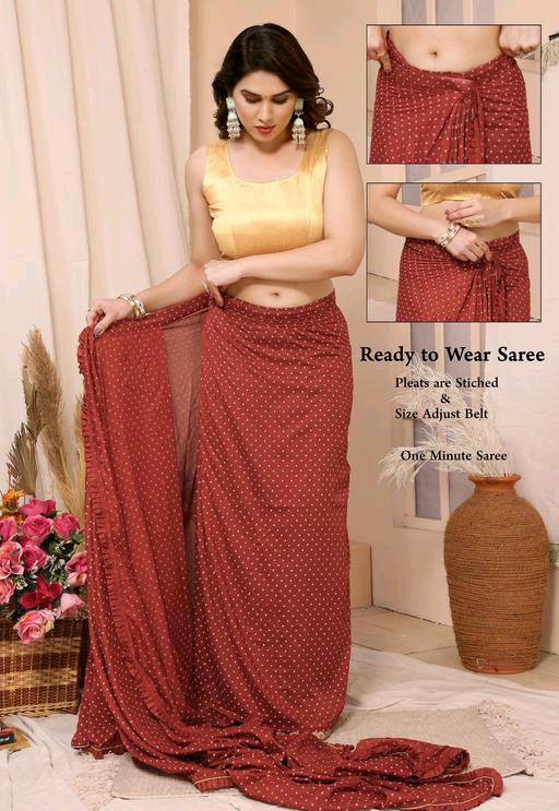 Ready Saree with Blouse: Effortless Style at Your Fingertips
