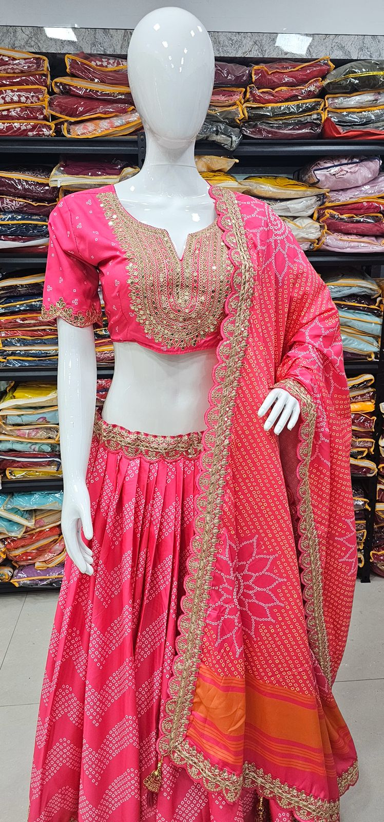 Elevate Your Style with our New Launch: Embroidery Work Digital Print Lehenga Choli
