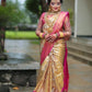 Red and White Banarasi Saree for Bengali Bride