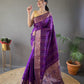 Elegant Silk Saree with Aari Work Blouse