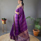 Elegant Silk Saree with Aari Work Blouse