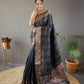 Elegant Silk Saree with Aari Work Blouse