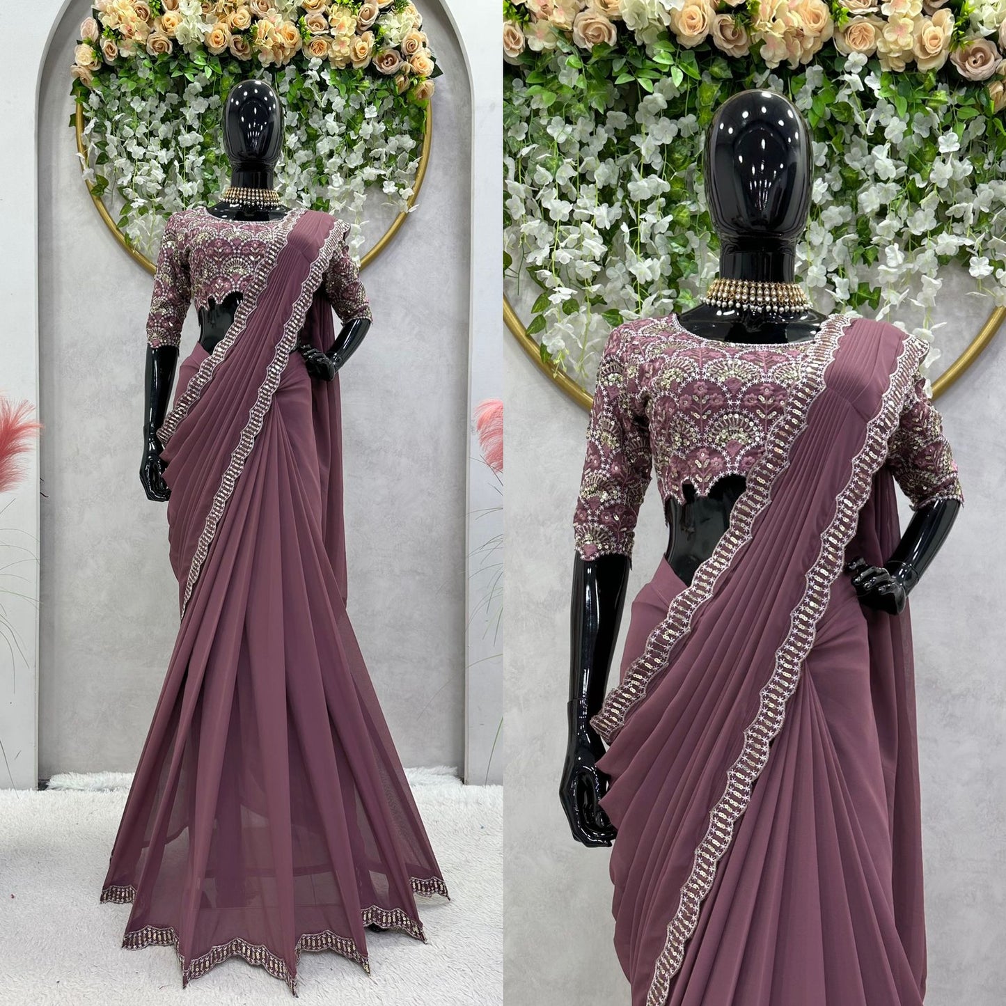 Discover Effortless Elegance with Designer 1M Ready-to-Wear Saree | Buy Now